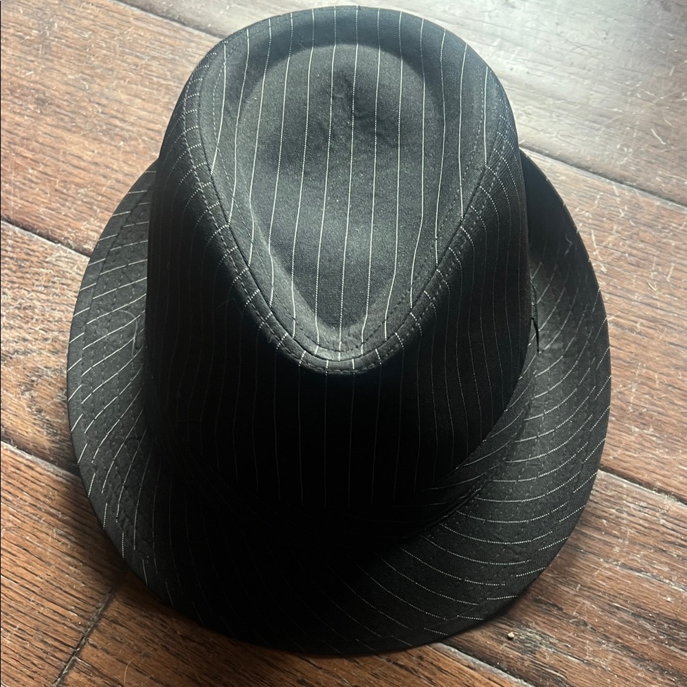 Vintage Stone Black Fedora Hat